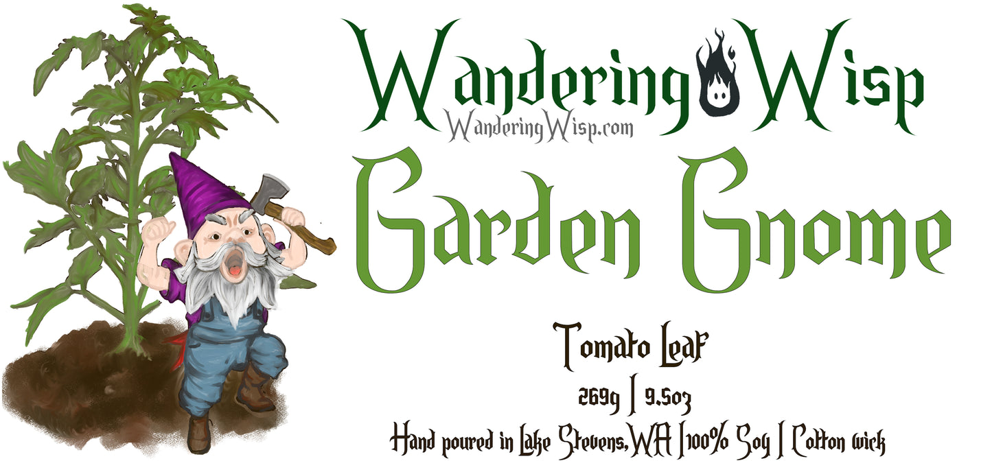 Garden Gnome - 9.5oz Apothecary Candle