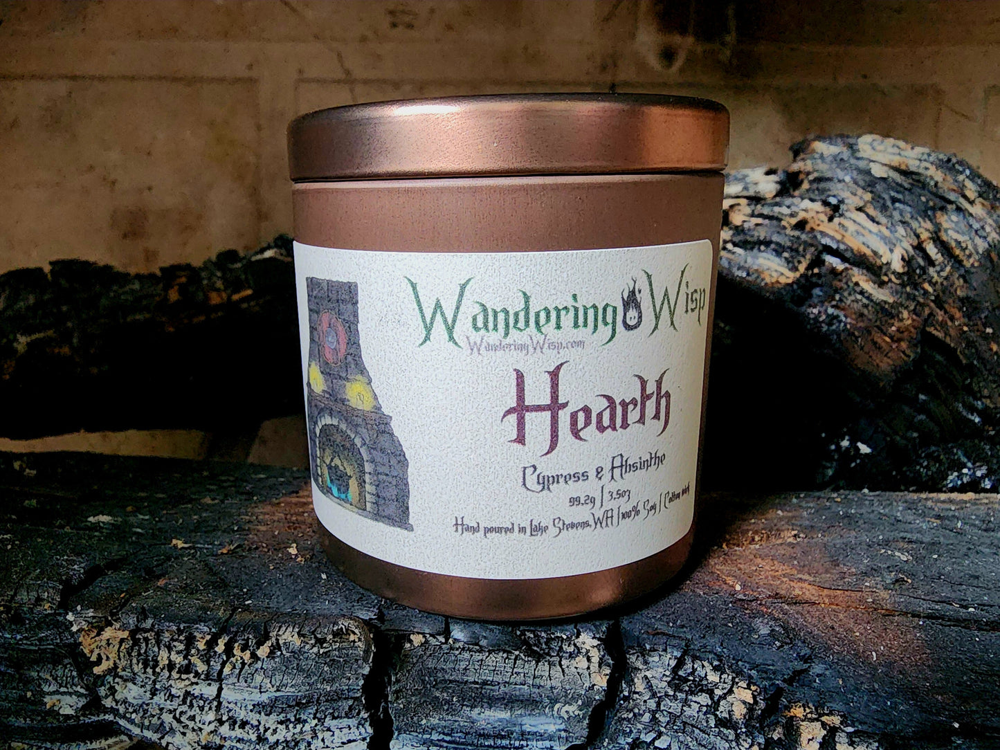 Hearth - 3.5oz Candle Tin