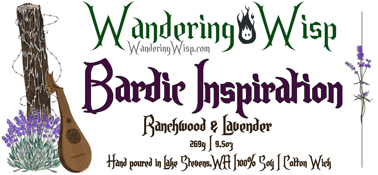 Bardic Inspiration - 9.5oz Apothecary Candle