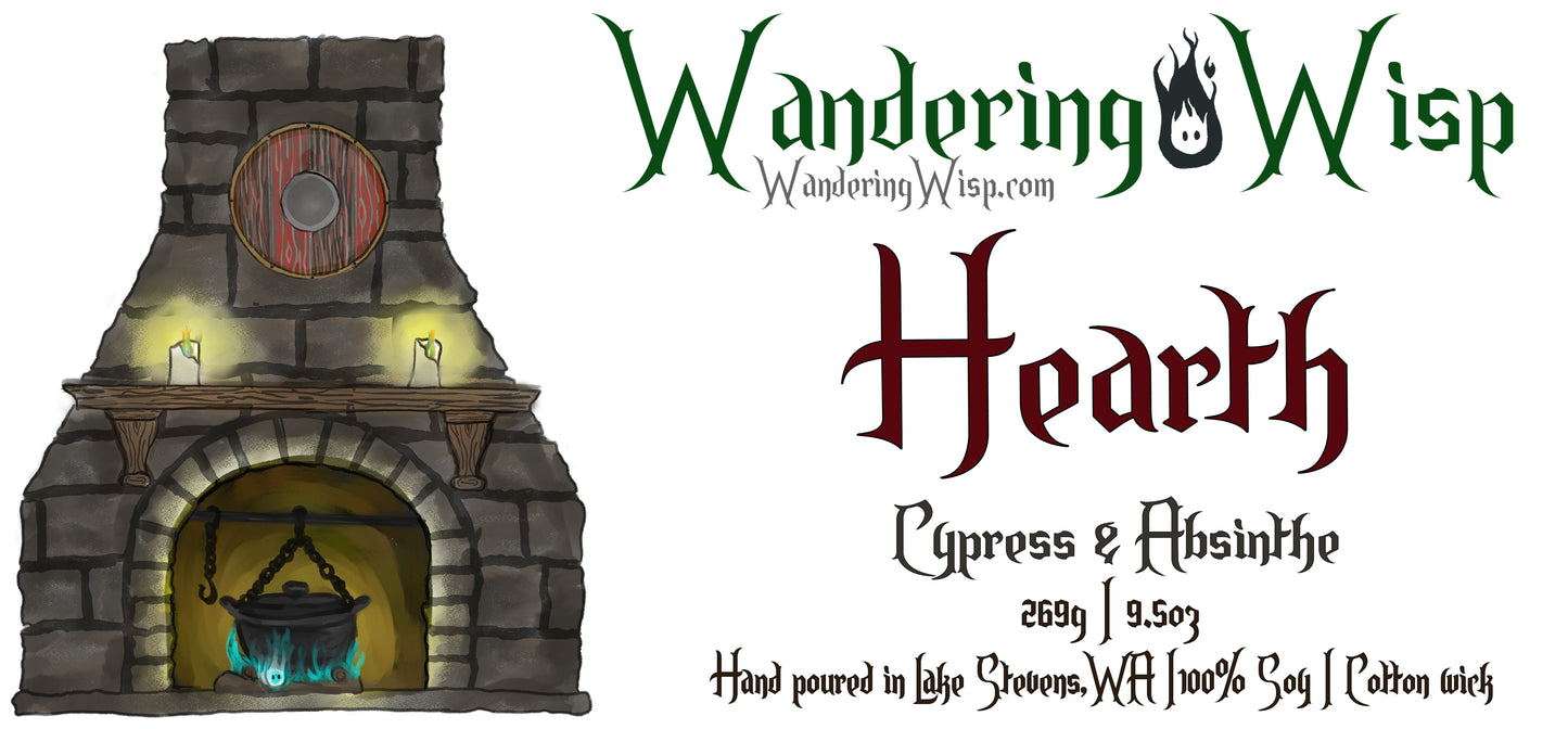 Hearth - 9.5 Oz Apothecary Candle