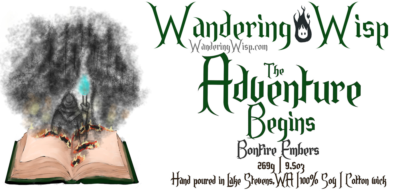 Adventure Begins - 9.5oz Apothecary Candle